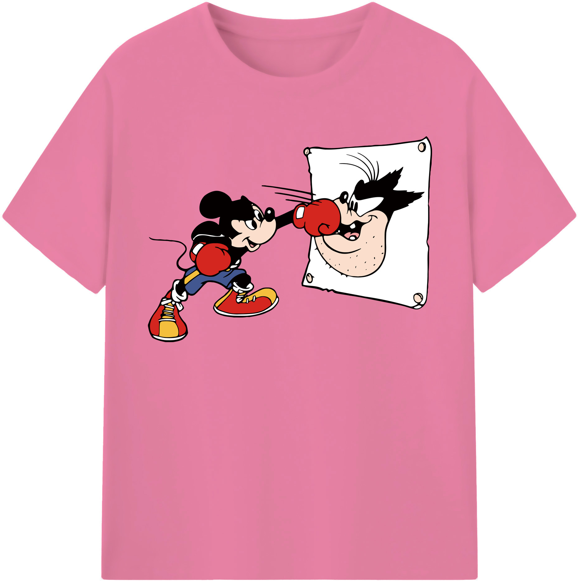 （画像用） ミッキーマウス Mickey Mouse 綿100％半袖Tシャツ（フロントプリント）